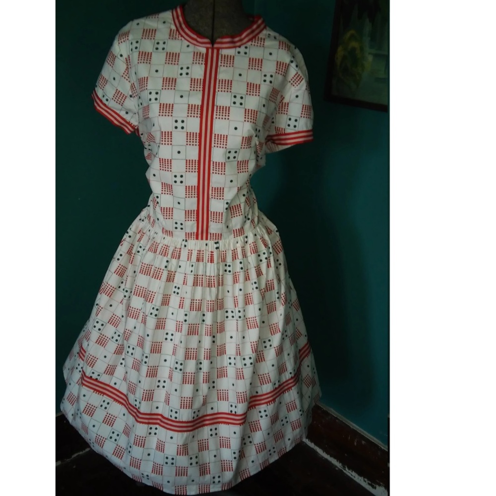 ModCloth Dice Dress with pockets and swingy skirt!